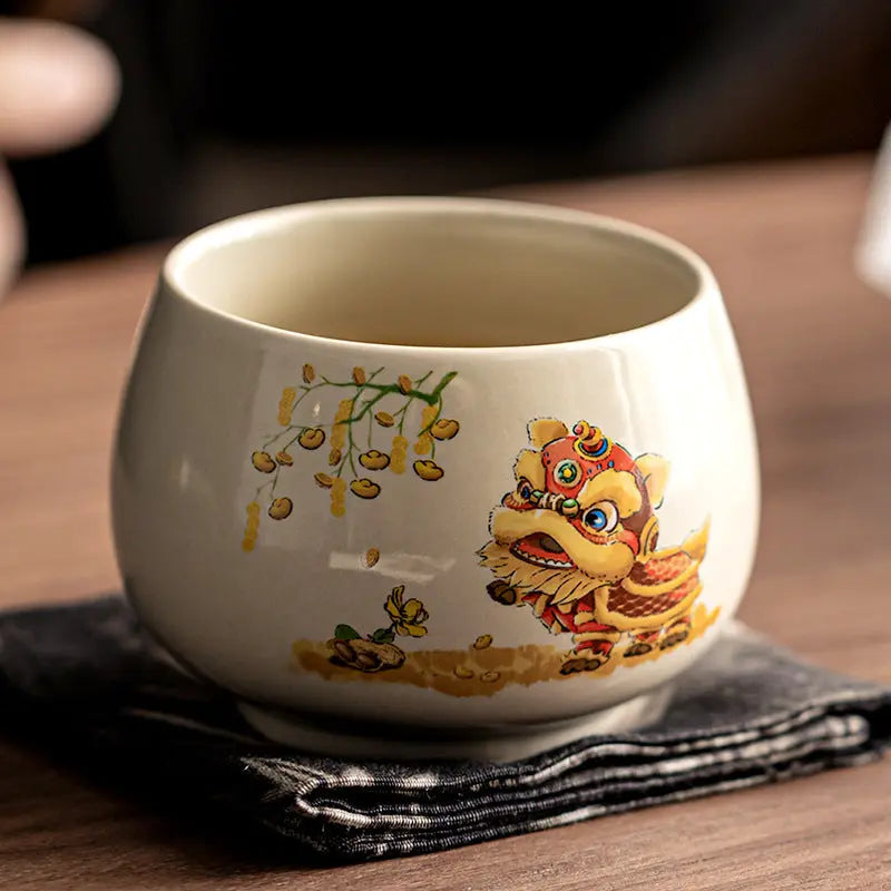 Tasse à thé en Céramique Lion Dansant 170ml