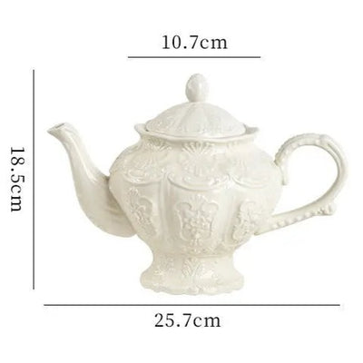 Théière Anglaise en Porcelaine Élégante de 1L